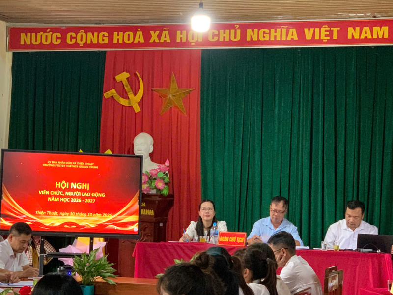 TỔ CHỨC HỘI NGHỊ VIÊN CHỨC, NGƯỜI LAO ĐỘNG NĂM 2026 - 2027